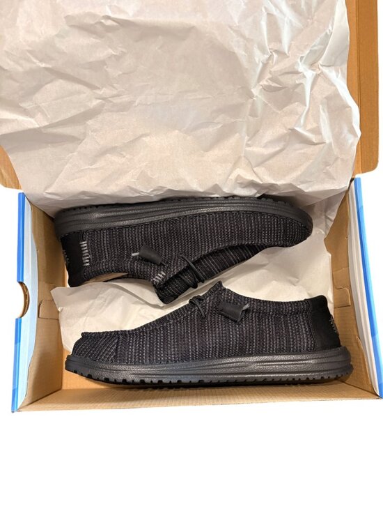 Hey Dude Wally Stretch Sox Black Loafer Slip On Shoes Mens 11 NWT main image 2